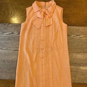 VTG vintage retro 1960’s R &K Originals S Shift Dress House Dress Orange Peach